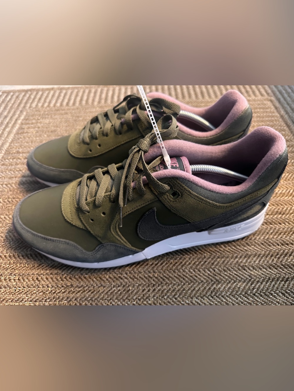 Nike Golf Pegasus 89 Mens Size12 Shoes Olive Anthracite Pink Sneakers FJ2245-200
